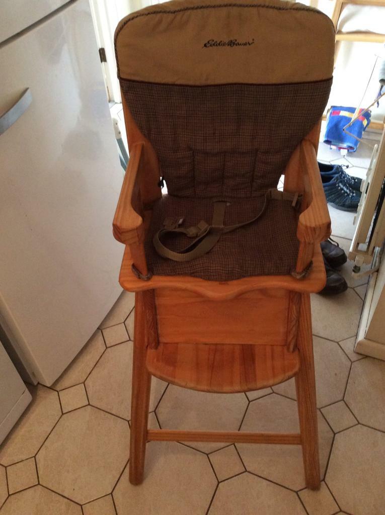 eddie bauer wooden booster seat